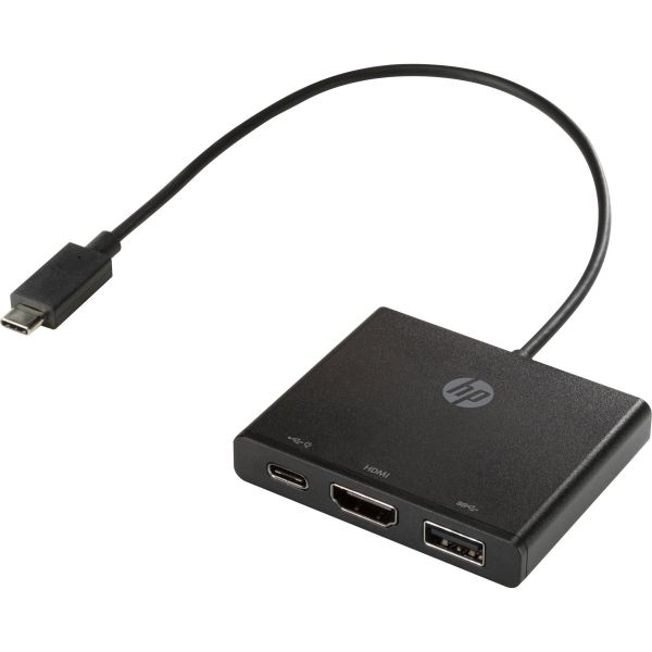 Adaptador HP HDMI a USB-C y USB 2.0