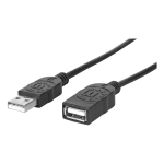 Extensor Manhattan USB-A 2.0 a USB-A 2.0 1.8 Mtrs 338653