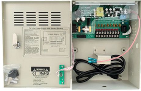 Fuente 12V 10A 9CH con Aloje para Bateria