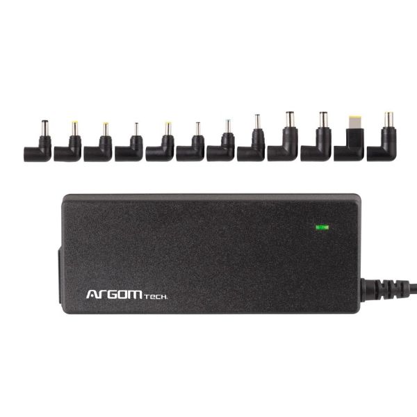 Cargador Universal Argom 90W para Notebook ARG-AC-0095