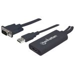 Manhattan Convertidor VGA y USB-A a HDMI 152426
