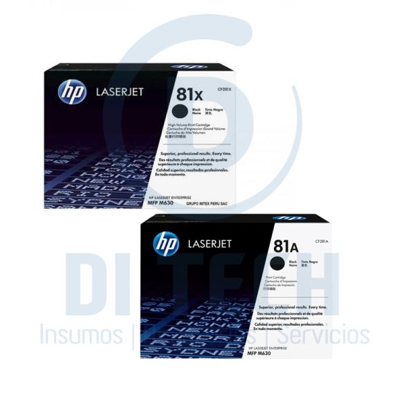 Cartucho de Toner HP 81A - HP 81X