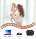 Combo para Mamá Ejecutiva Notebook + Maletín + Mouse Inalámbrico