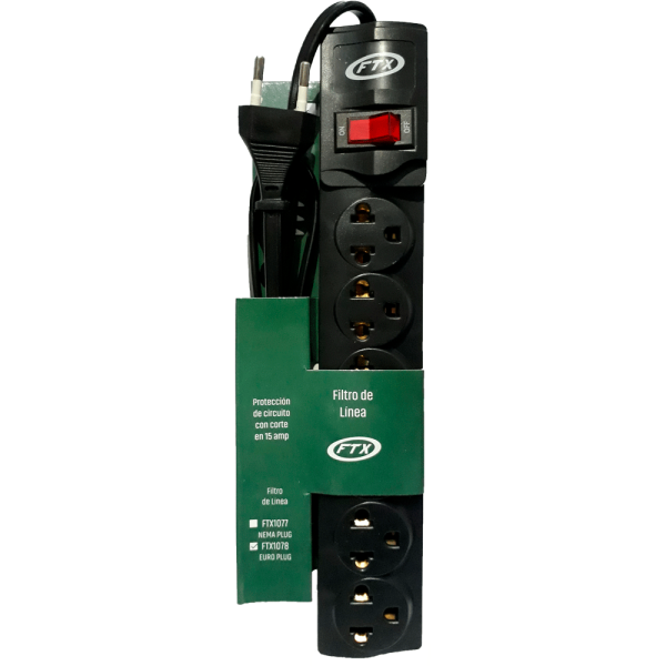 Filtro de Linea FTX 6 Salidas EU/BR 110/220