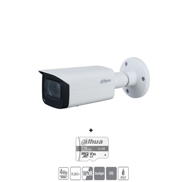 Cámara Dahua Bullet IP 4MP 60m 13.5mm