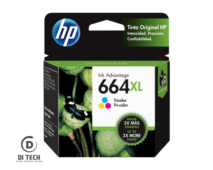 Compre Cartucho de Tinta HP 664XL | Di Tech S.A Paraguay
