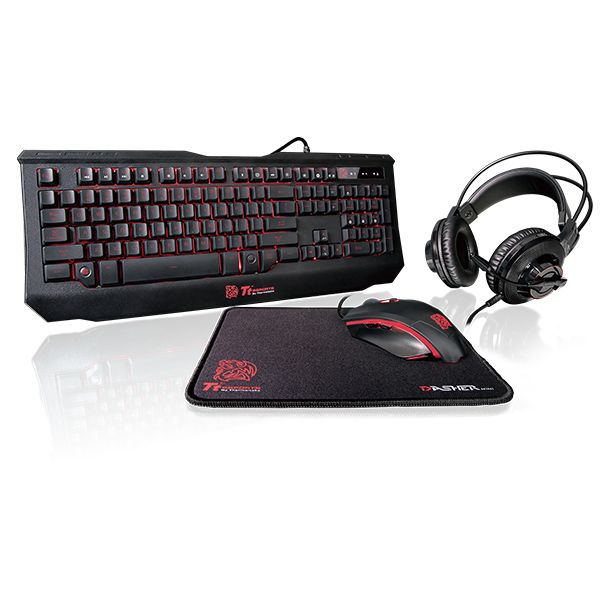 Combo Thermaltake 4 en 1 Mouse+Pad+Auriculares ING Tricolor