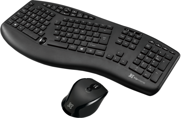 Teclado y Mouse Inalambrico Klip Xtreme Majestik Negro
