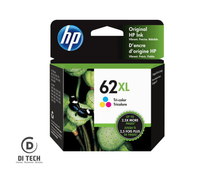 Compre Cartucho de Tinta HP 62XL | Di Tech S.A Paraguay