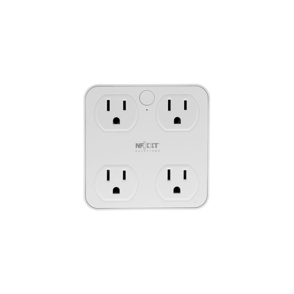 Enchufe Nexxt Cuatro Salidas con USB para Carga