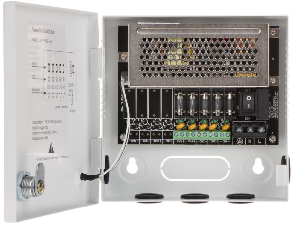 Fuente Dahua de Alimentacion con Gabinete 4A/5Ch